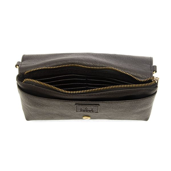 EVERLY ORGANIZER FLAP CROSSBODY - BLACK