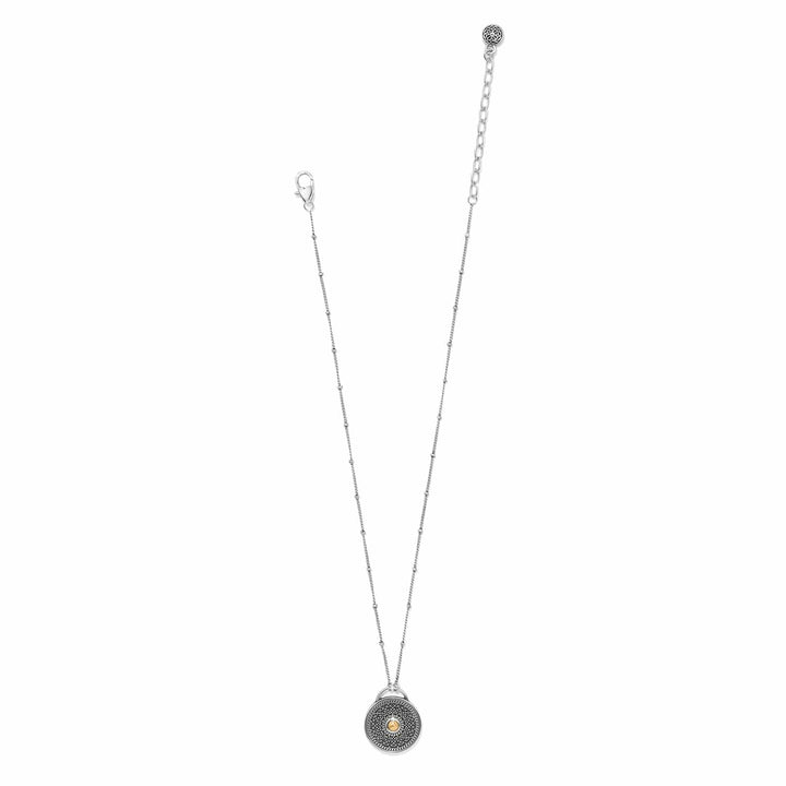 Ferrara Segreta Medallion Petite Necklace - Silver-Gold