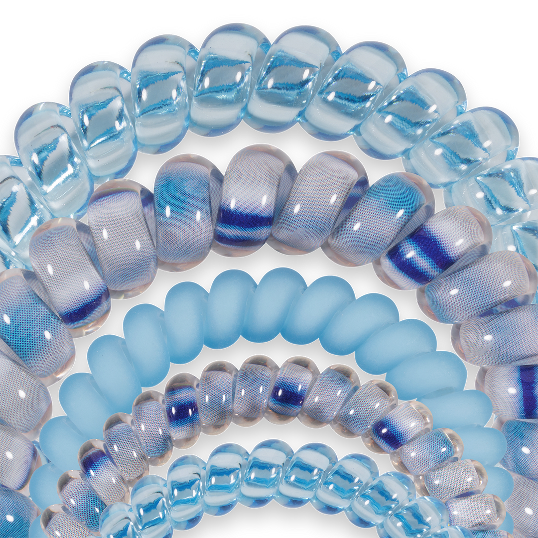 TELETIES MIX PACK HAIR TIES S/5 - BLUE LAGOON