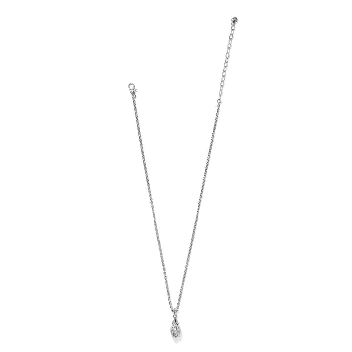 La Tulipe Petal Short Necklace - Silver