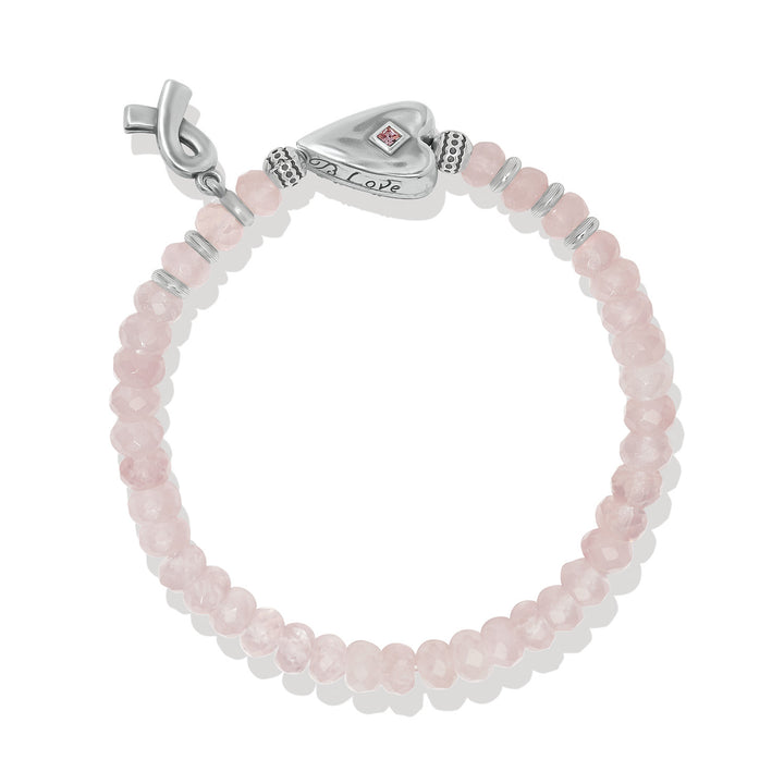 Power Of Pink 2026 Stretch Bracelet -Silver-Pink