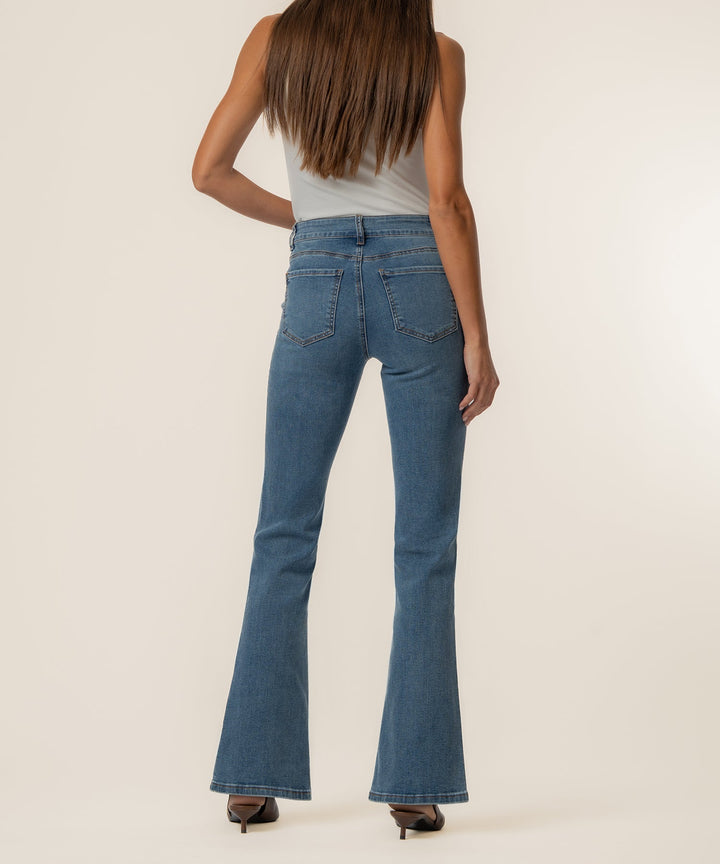 STELLA HIGH RISE FLARE CLEAN HEM - WISH - 30" INSEAM