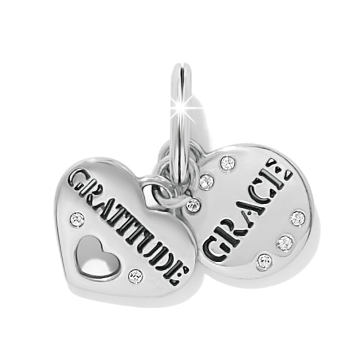 Graced With Gratitude Charm - Silver