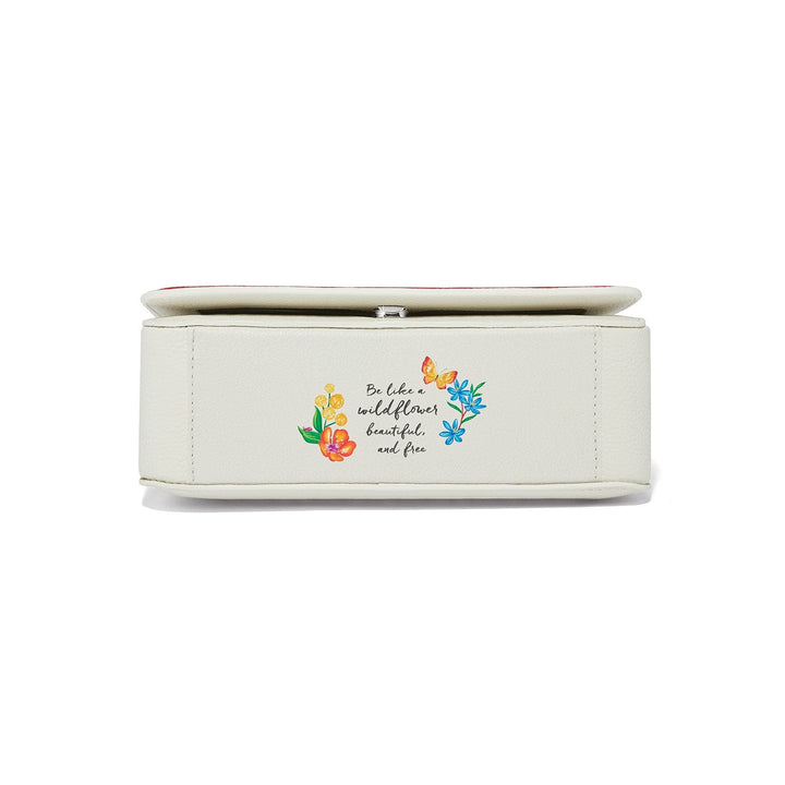 Pippi Embroidered Flap Bag - White-Multi