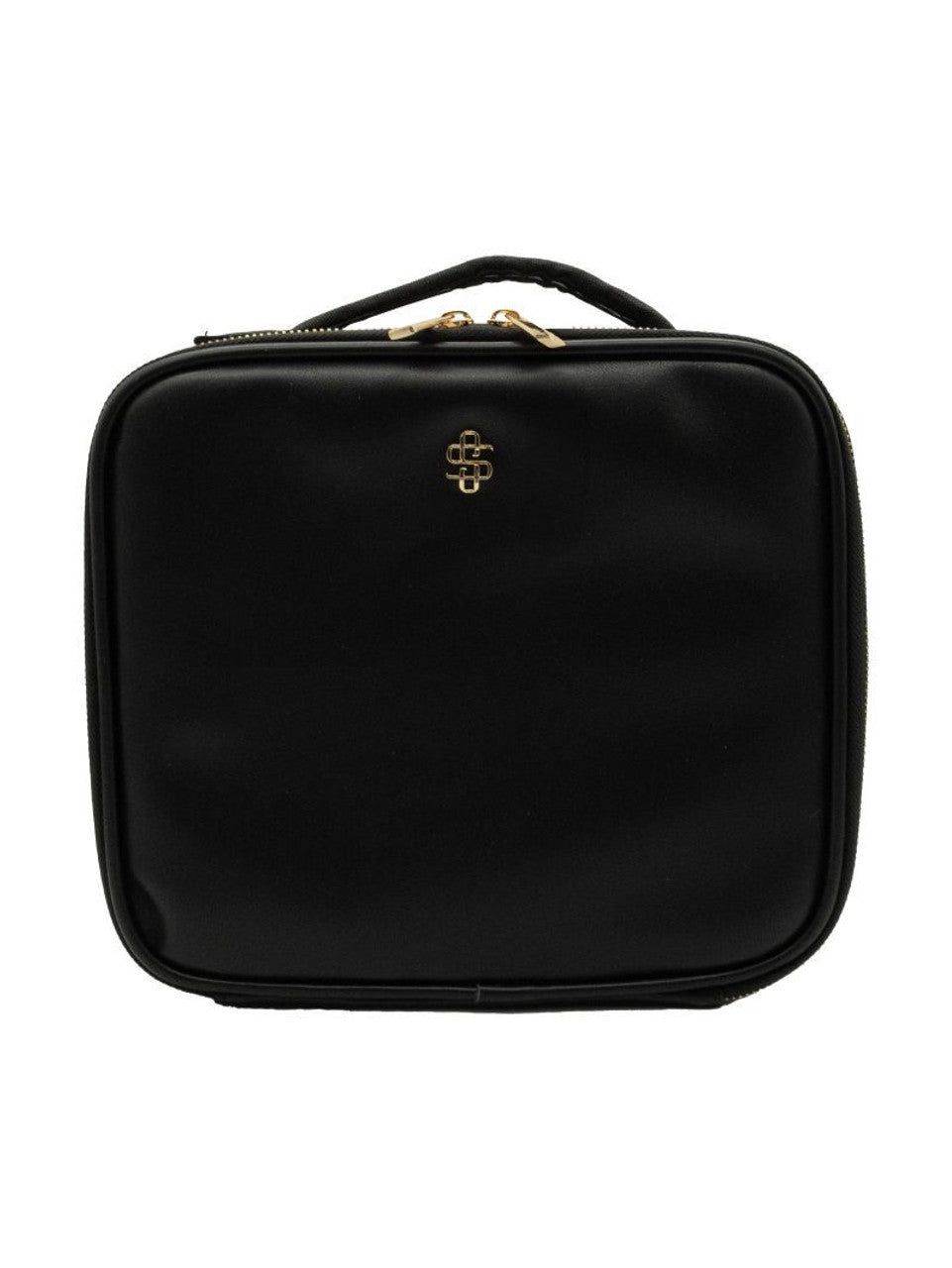 FAUX LEATHER TRAVEL CASE - BLACK