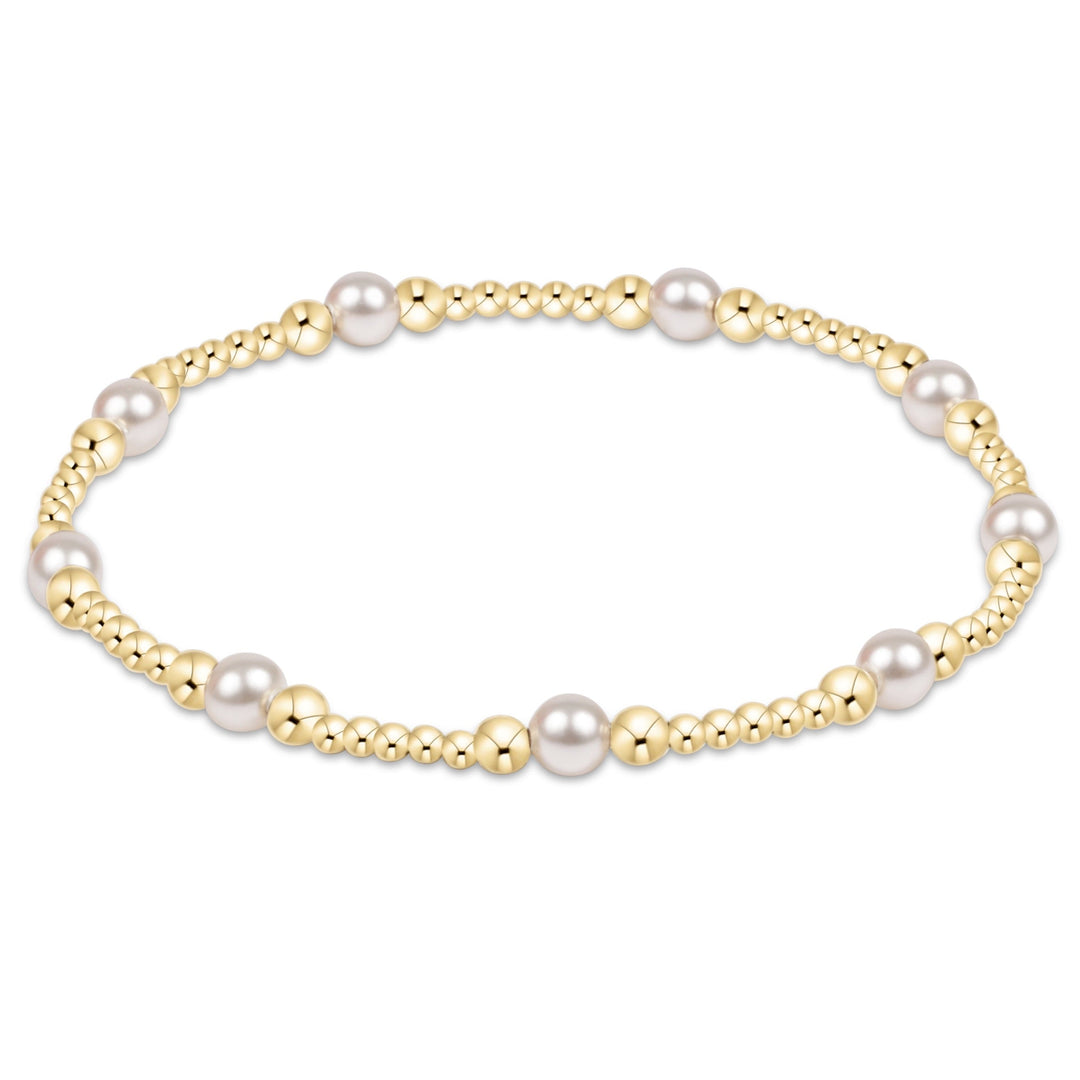 Purpose Pearl 4mm Gold Bracelet