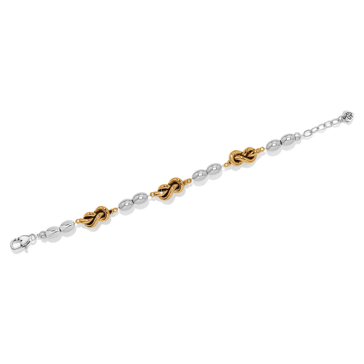 Interlok Single Knot Drops Bracelet - Silver-Gold