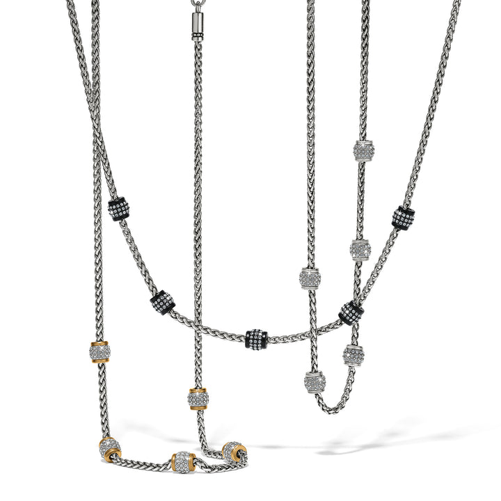 MERIDIAN PETITE SHORT NECKLACE - SILVER-GOLD