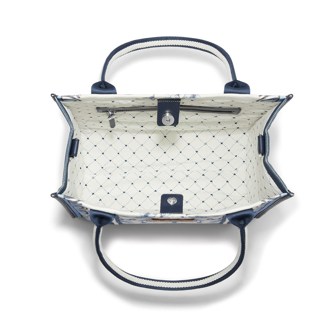 INDIGO SONG BIRD CANVAS CARRYALL