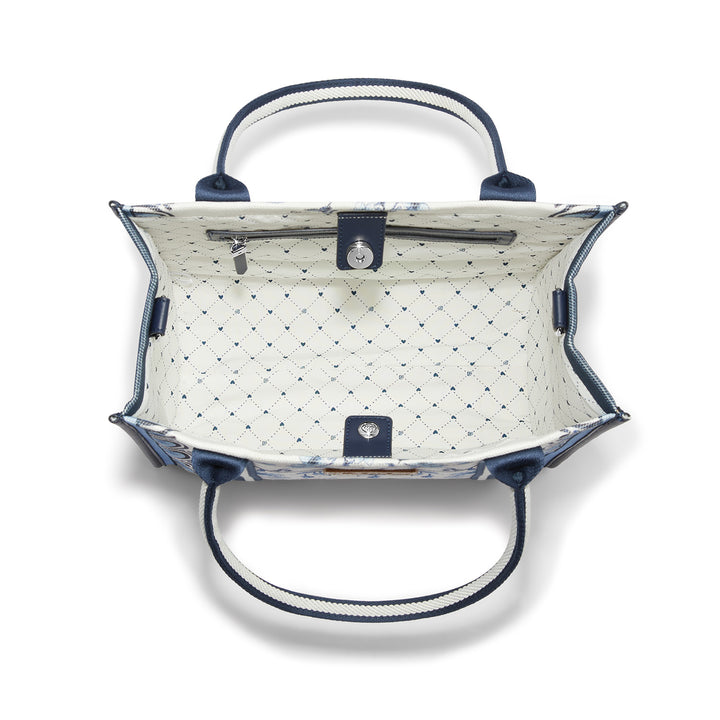 INDIGO SONG BIRD CANVAS CARRYALL