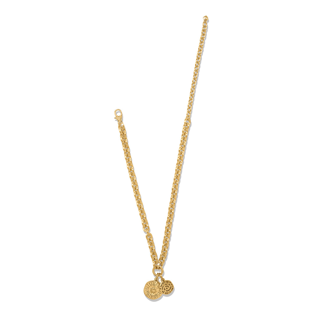 Token Lavish Link Charm Necklace - Gold