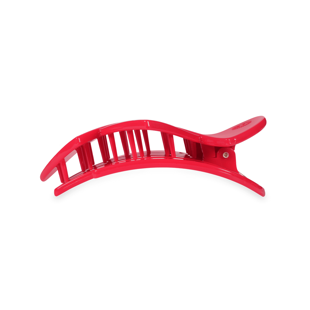 TELETIES SMALL FLAT HAIR CLIP - RED HEART TO HEART