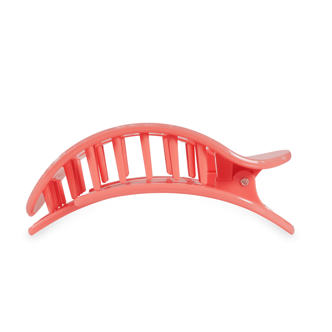 TELETIES LARGE FLAT ROUND HAIR CLIP - DREAMSICLE