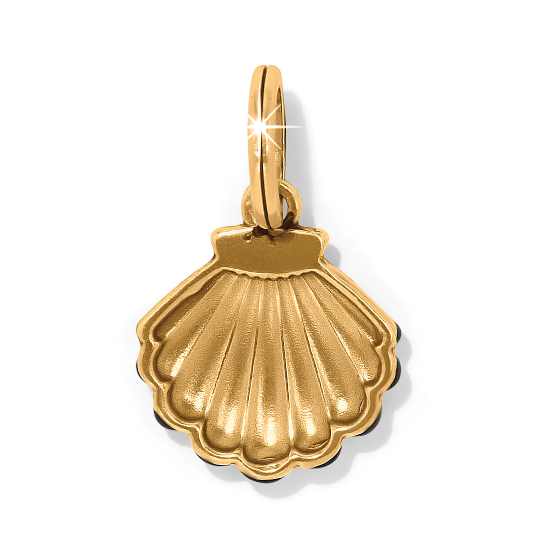 Twilight Waters Shell Charm - Gold-Black