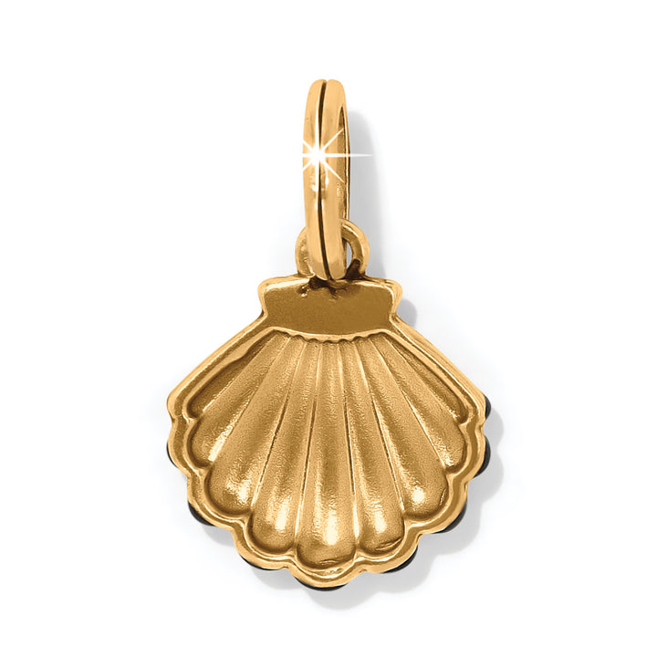 Twilight Waters Shell Charm - Gold-Black