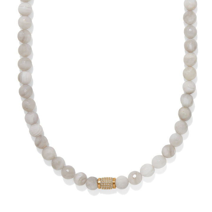 Meridian Solis Bead Necklace - Cream