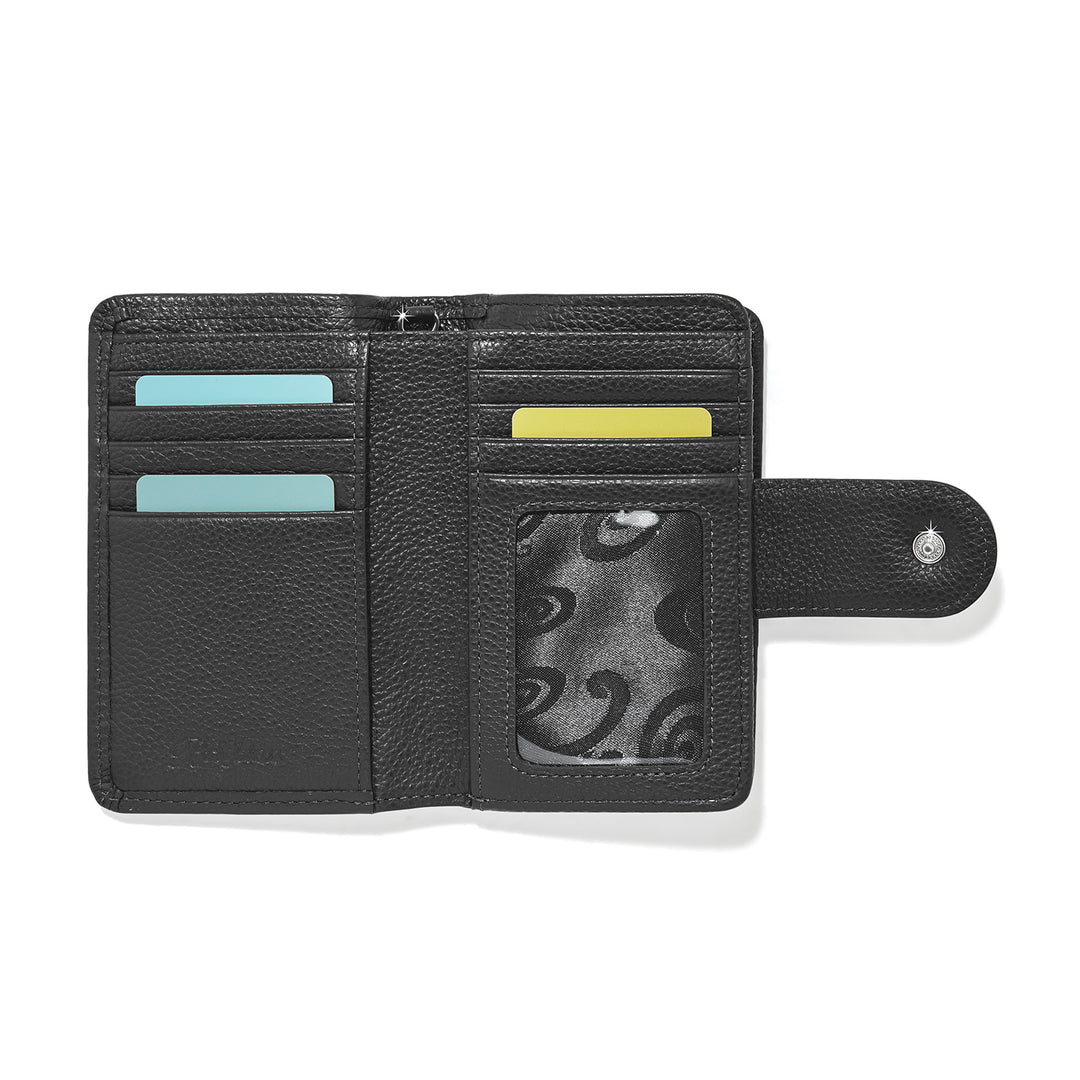 Shelby Medium Wallet - Black-Bourbon