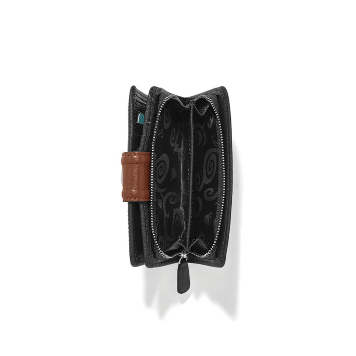 Shelby Medium Wallet - Black-Bourbon