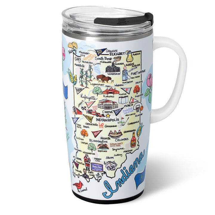 22OZ TRAVEL MUG - INDIANA
