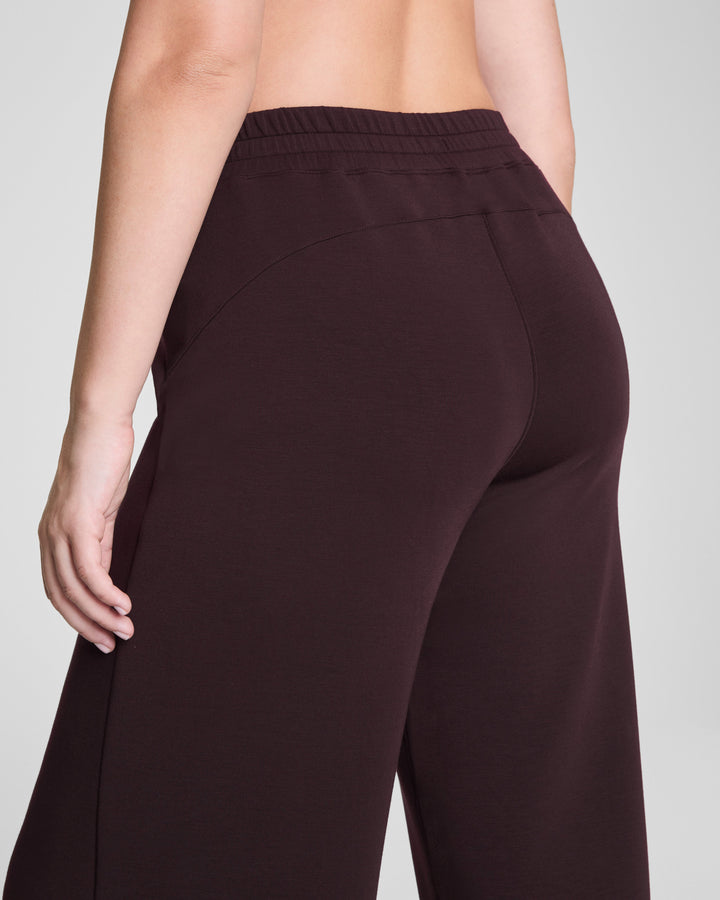 SPANX AIRESSENTIALS WIDE LEG PANT - TRUFFLE BROWN