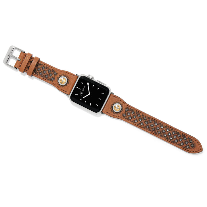 Mosaic Two Tone Watch Band - Luggage