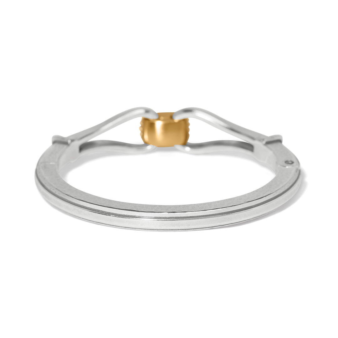 Meridian Classic Hinged Bangle - Silver-Gold