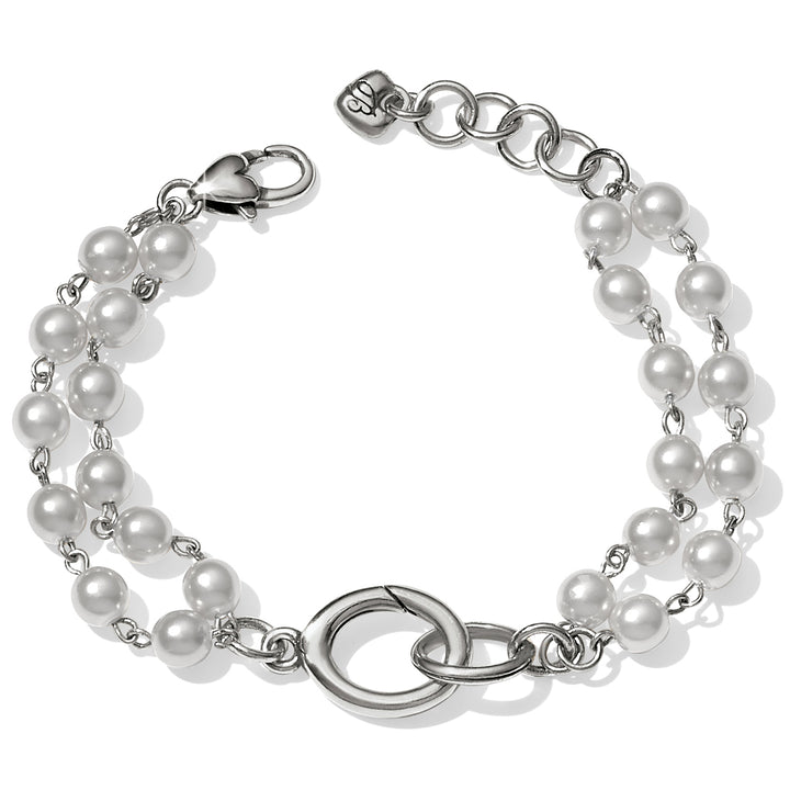 Victoria Charm Bracelet - Silver/Pearl