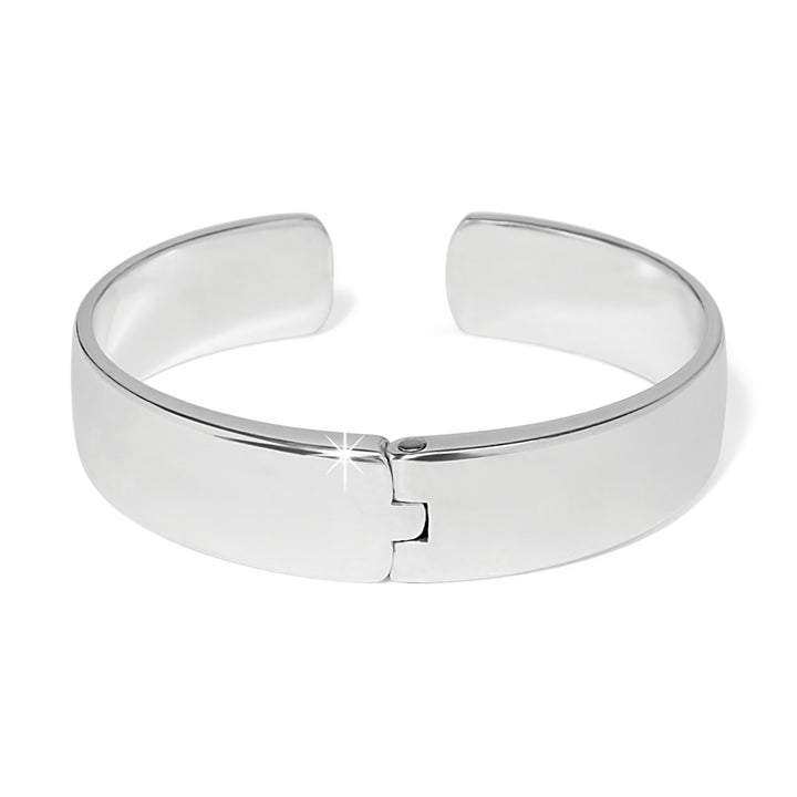 B You Hinged Bangle - Silver
