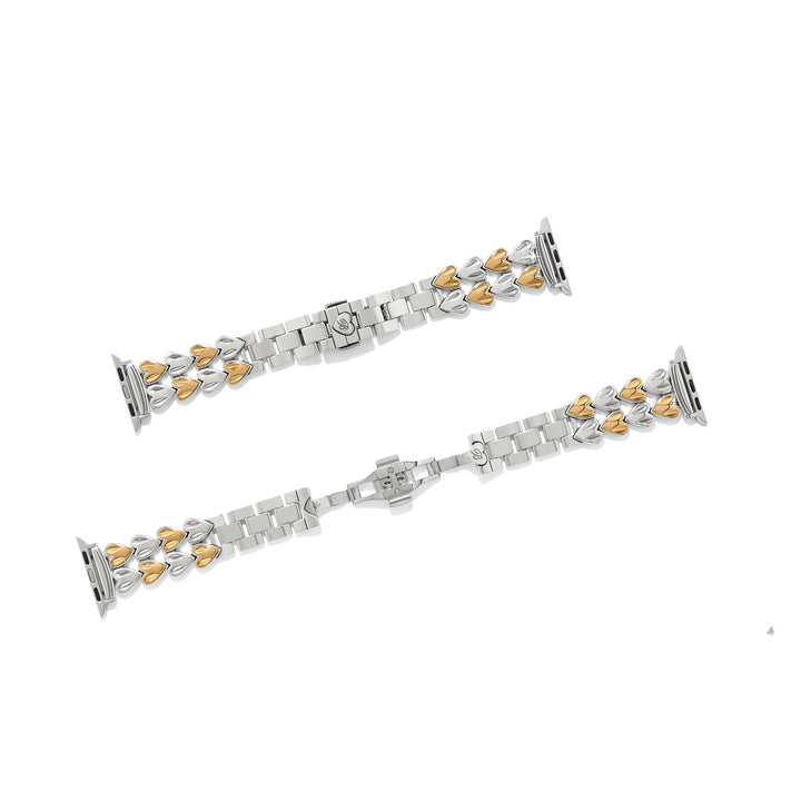 Cascade Heart Watch Band - Silver-Gold