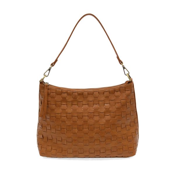 WINNE WOVEN HOBO - COGNAC