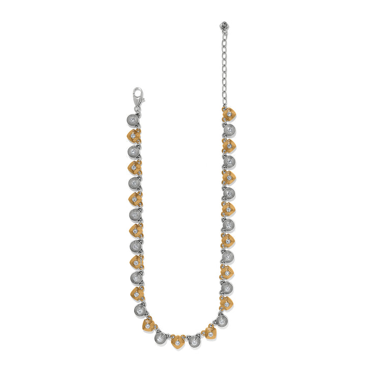 Meridian Etage II Necklace - Silver-Gold