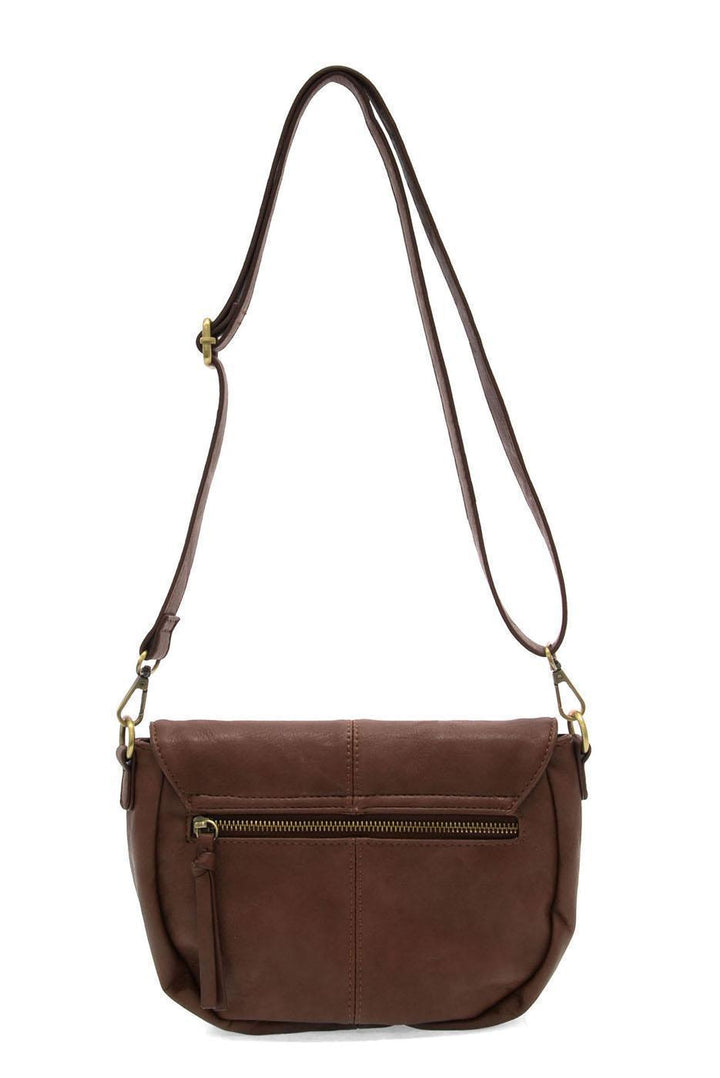 HELENE SMALL SADDLE CROSSBODY - WALNUT