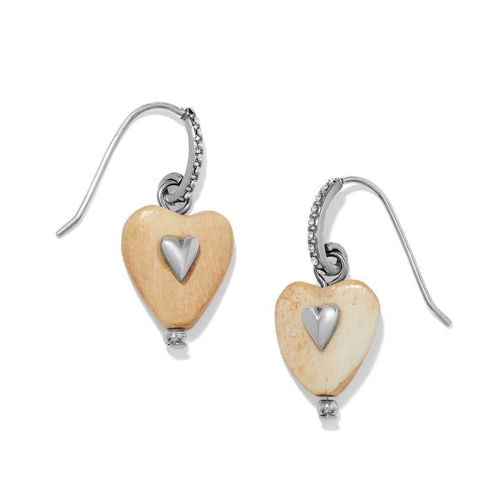 Love Messages I Am Grateful French Wire Earrings - Tan