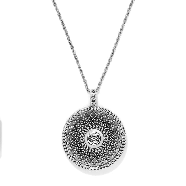 Ferrara Segreta Medallion Necklace - Silver-Gold