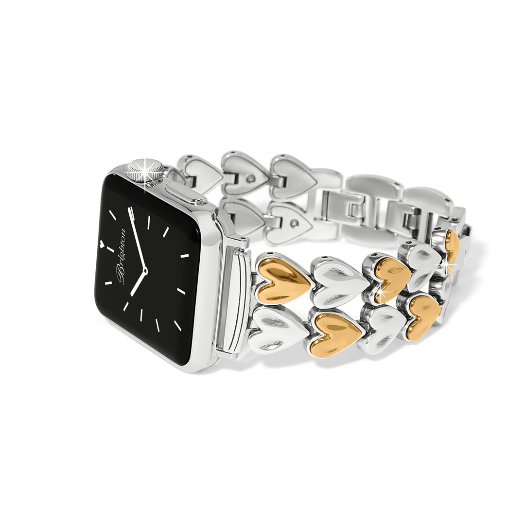 Cascade Heart Watch Band - Silver-Gold