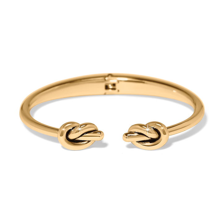 Interlok Single Knot Open Hinge Bangle - Gold