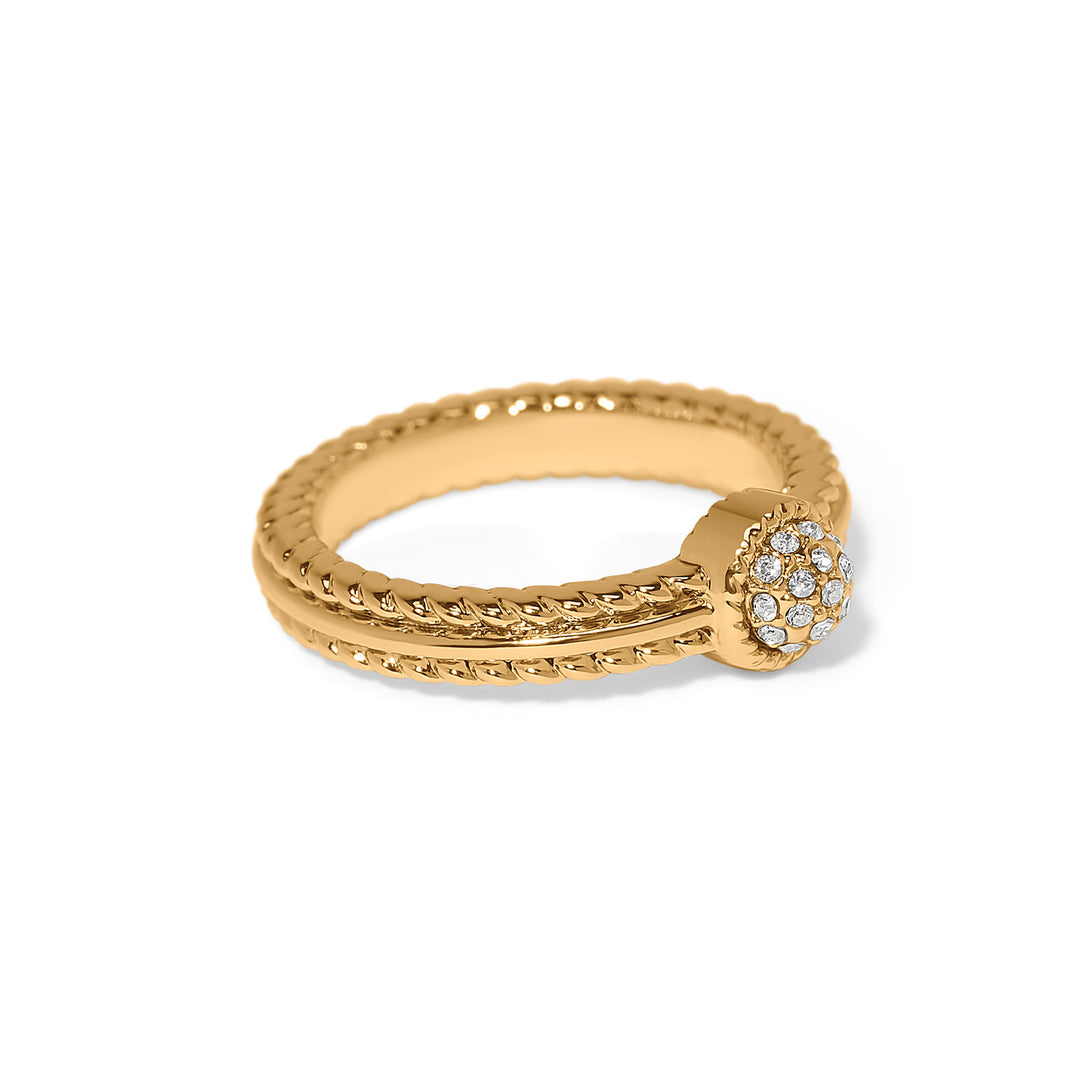 Illumina Celeste Dome Ring - Gold - Size 7