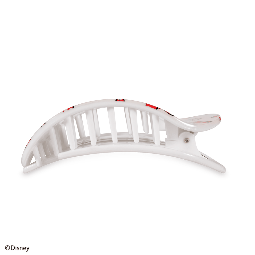 TELETIES LARGE FLAT ROUND HAIR CLIP - MINNIE MOUSE LOVES HER BOWS!