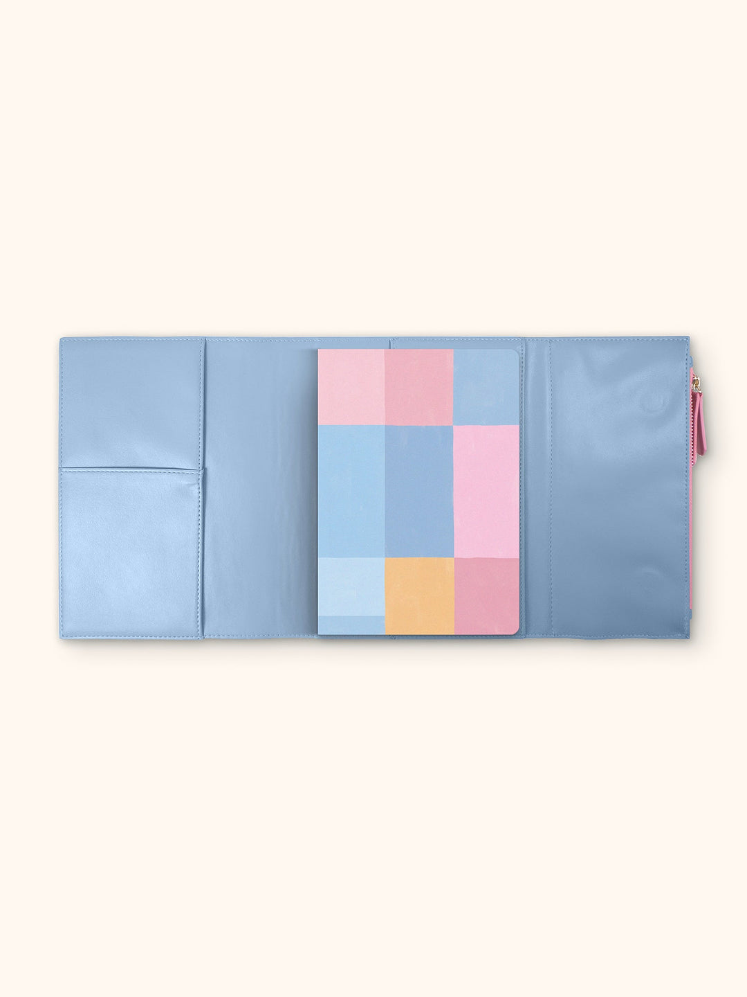 KERI NOTEBOOK ORGANIZER - PERIWINKLE & PINK