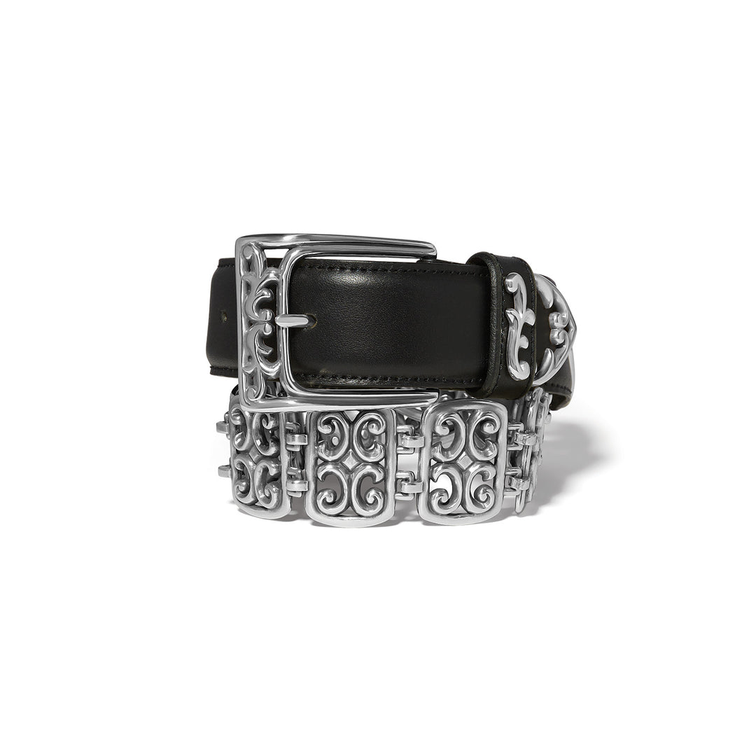 Antique Chain Link Belt - Black - Size LARGE