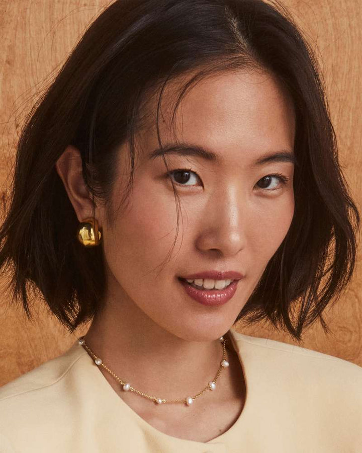 KENDRA SCOTT KAITLIN HOOP EARRINGS - GOLD