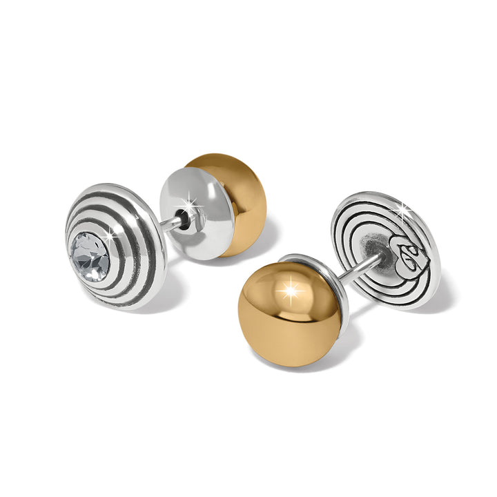 Meridian Etage II Round Post Earrings - Silver