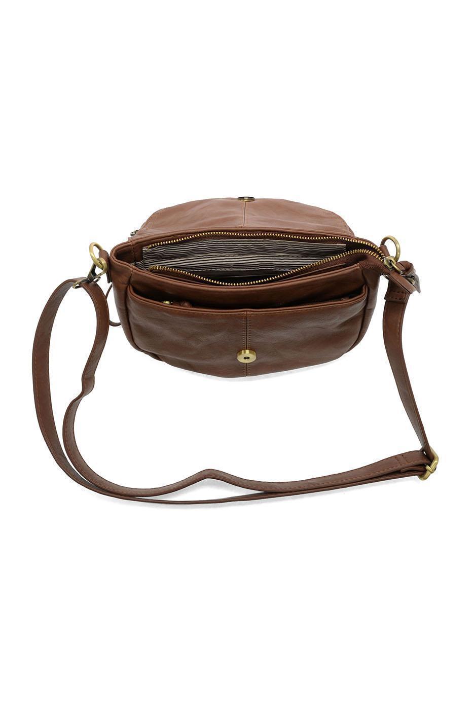 HELENE SMALL SADDLE CROSSBODY - WALNUT