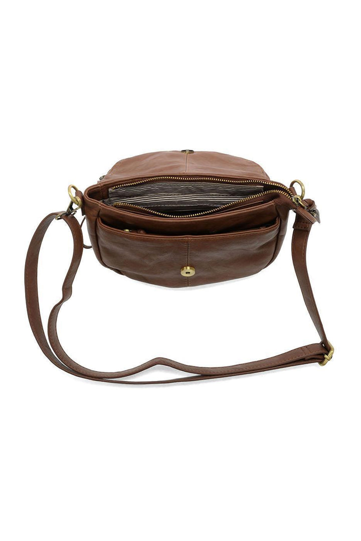 HELENE SMALL SADDLE CROSSBODY - WALNUT