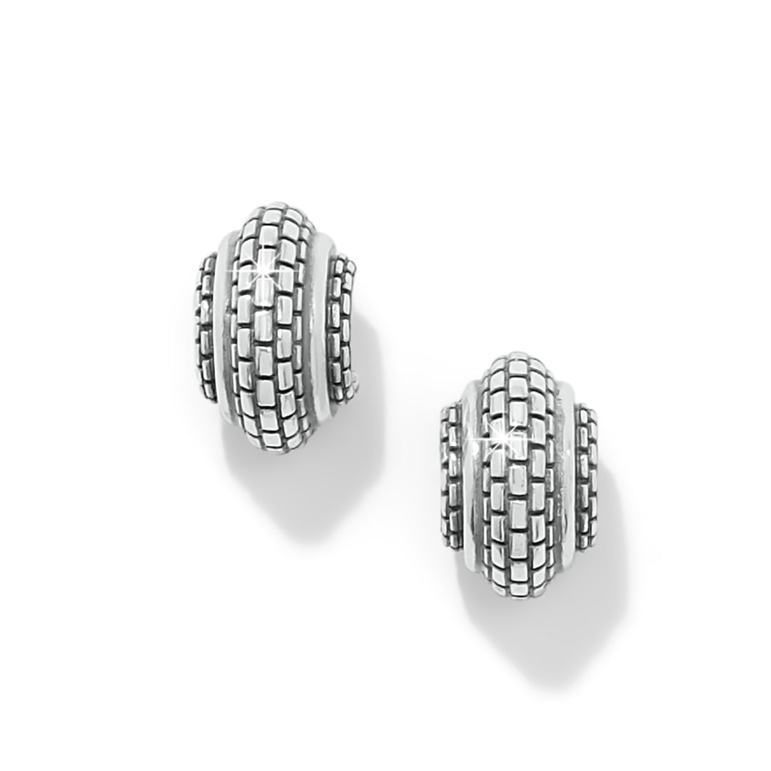 Ferrara Scala Hoop Earrings - Silver