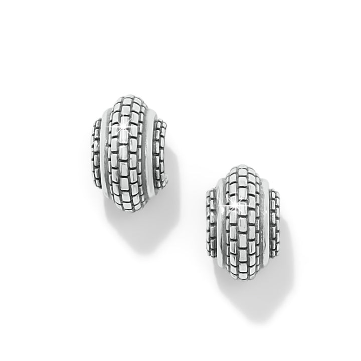 Ferrara Scala Hoop Earrings - Silver