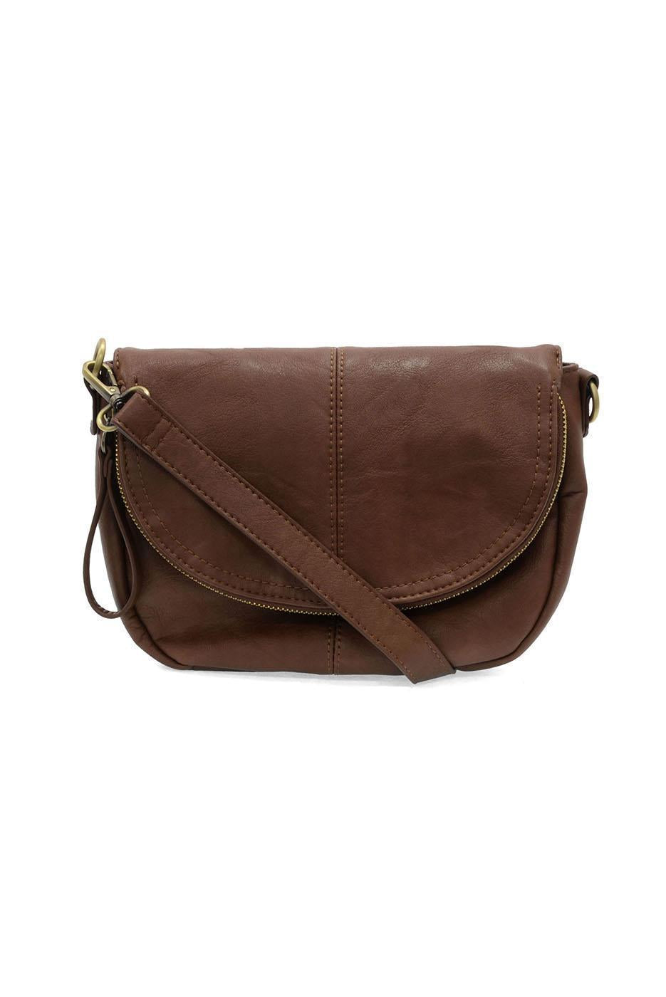 HELENE SMALL SADDLE CROSSBODY - WALNUT