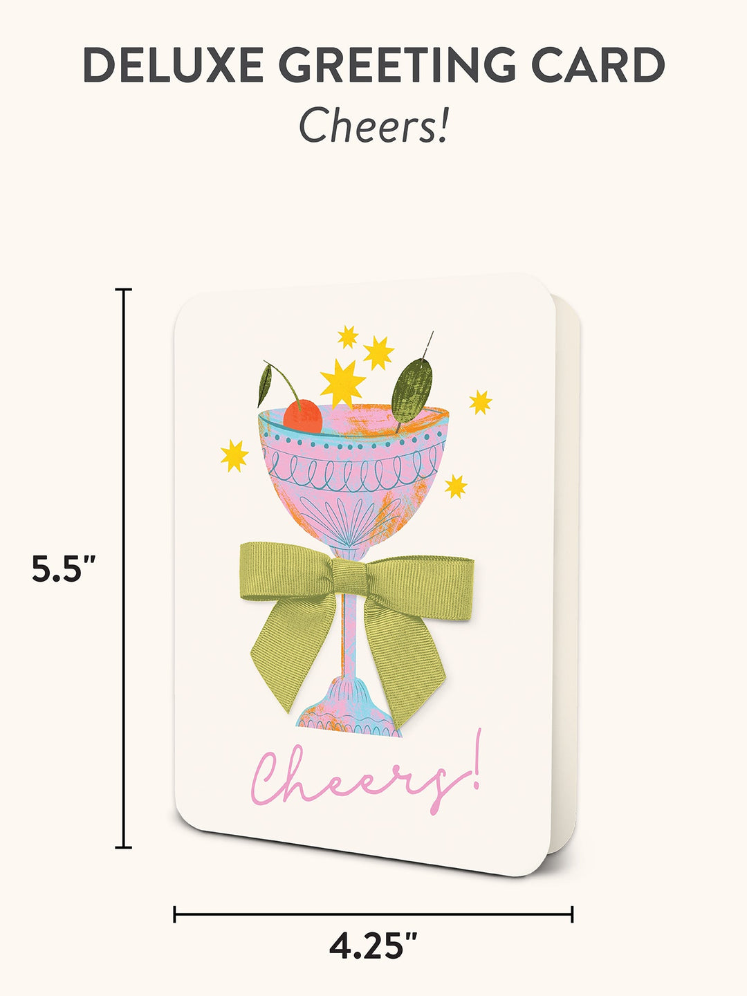 DELUXE GREETING CARD - CHEERS