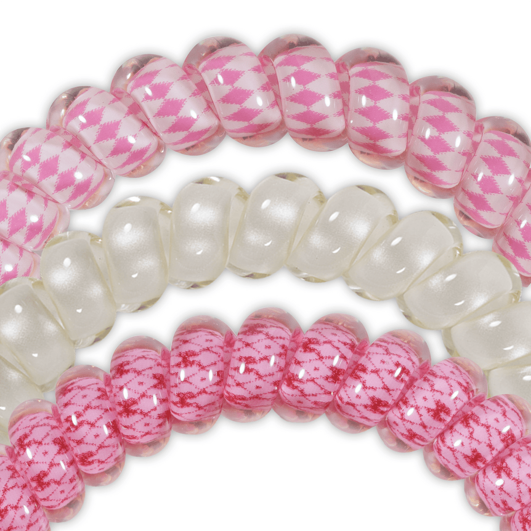 TELETIES SMALL HAIR TIES S/3 - CHERRY BOMB