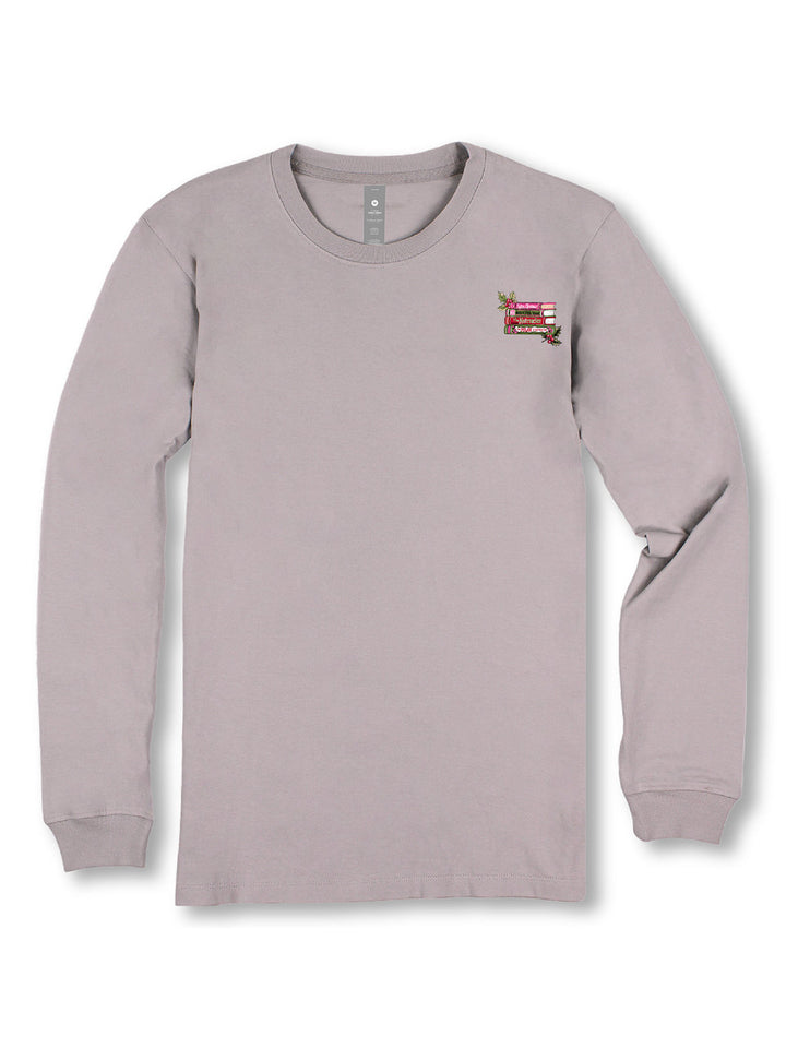 SIMPLY SOUTHERN 'ONE MORE CHAPTER PLEASE' LONG SLEEVE TEE - DRIFTWOOD